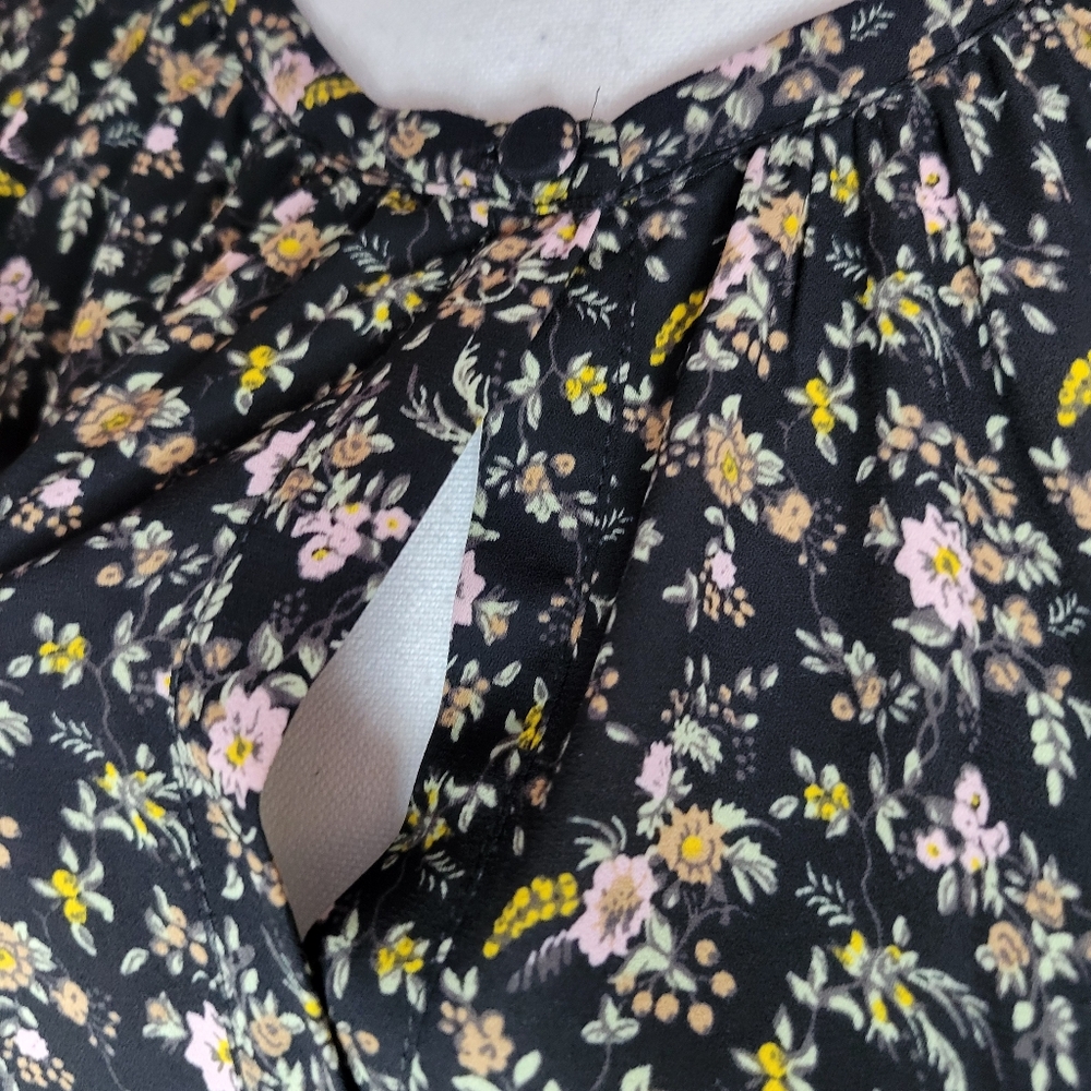 J. Crew Black Floral Midi Dress - Picture 6 of 12